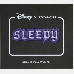 NWT Disney X Coach Sleepy Beauty Glitter Sticker